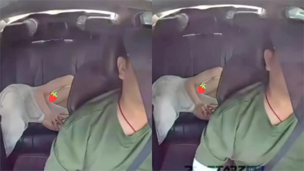 正妹搭車累趴倒頭就睡「安全氣囊整座」掉出來!司機猛看忘停車「無碼片瘋傳」