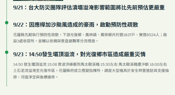  傅崐萁轟「中央沒處理」遭打臉？馬太鞍溪堰塞湖2個月前「應變時間軸」曝光