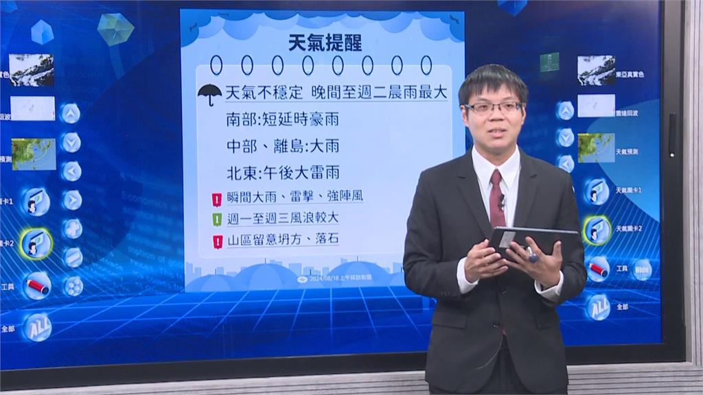 快新聞／壞天氣要來了！今晚起連下3天雨　天文大潮明開始警戒5天