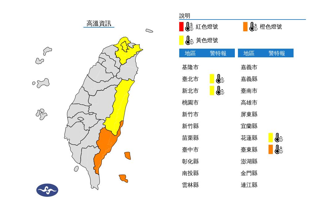 快新聞/4縣市高溫特報!西南風持續發威 「這些地方」今仍要防雷雨