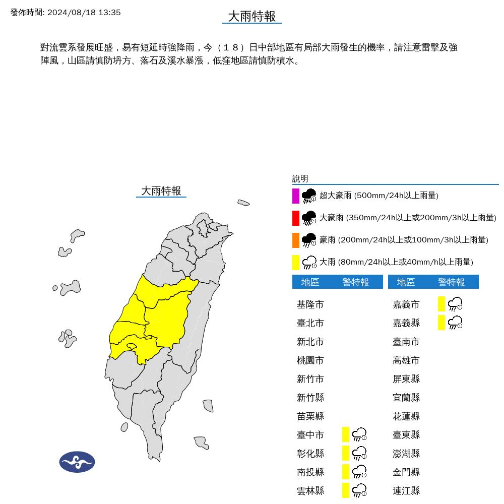 快新聞／午後雨彈開轟！6縣市大雨特報　外出記得帶傘