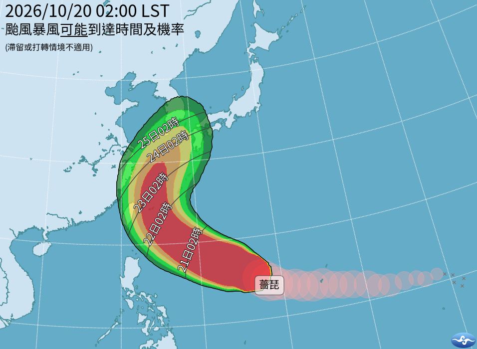 快新聞／強颱「薔琵」暴風圈恐再擴大！六縣市侵襲率逾五成　氣象署示警：不排除登陸