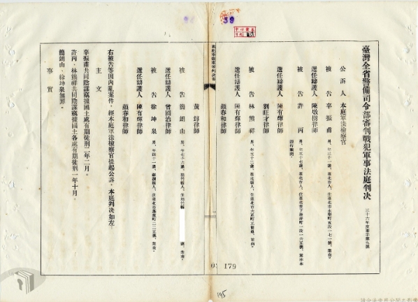 關鍵今日／台灣最接近獨立的一刻！國民政府以「漢奸」控罪　台灣名士淪階下囚