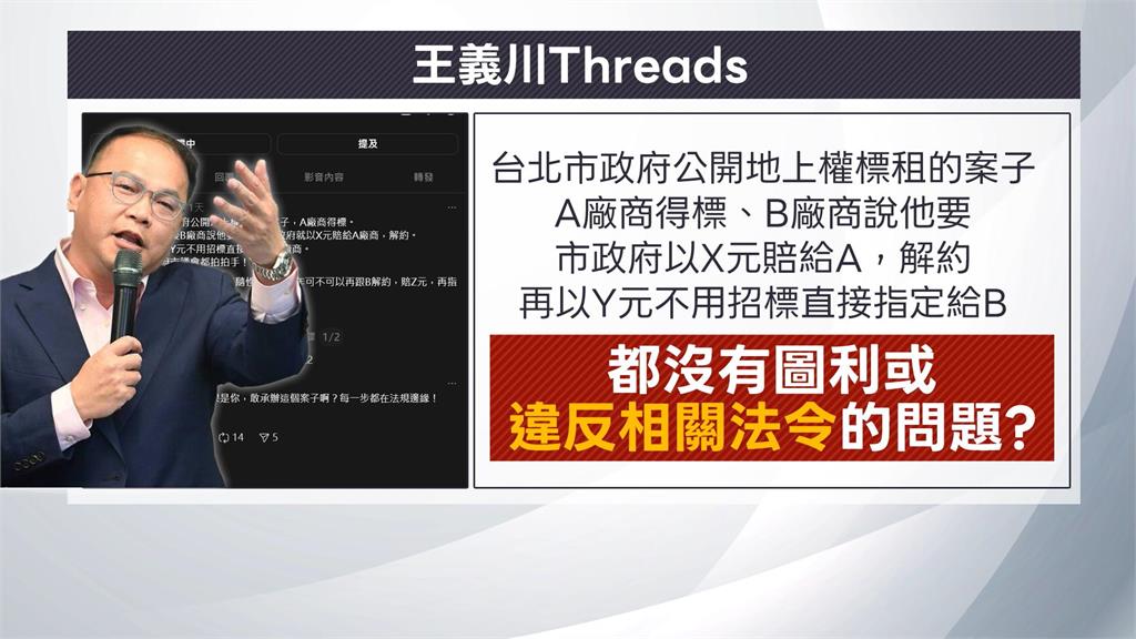 質疑「輝達案」涉圖利？　王義川：提醒蔣萬安要步步為營