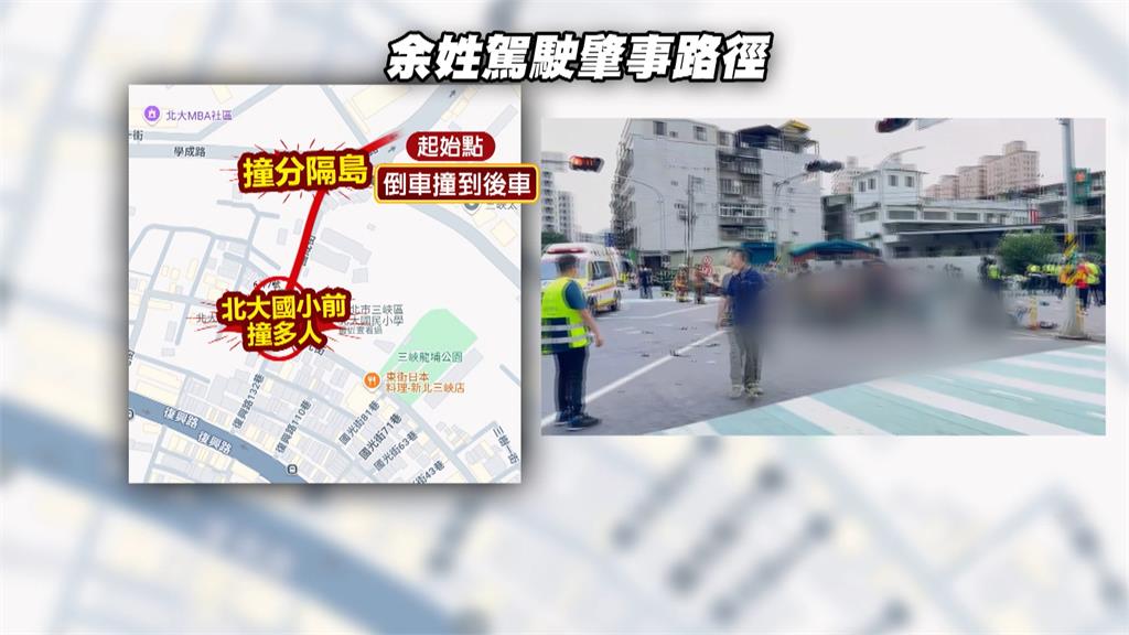 蓄意?車禍前1分鐘路口「詭異撞車」 余姓駕駛遭疑路怒症發作追撞女騎士