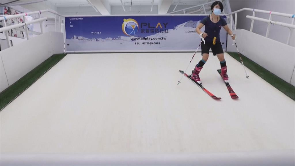 柏油路當冰雪賽道訓練　台灣兩女將拚東奧資格