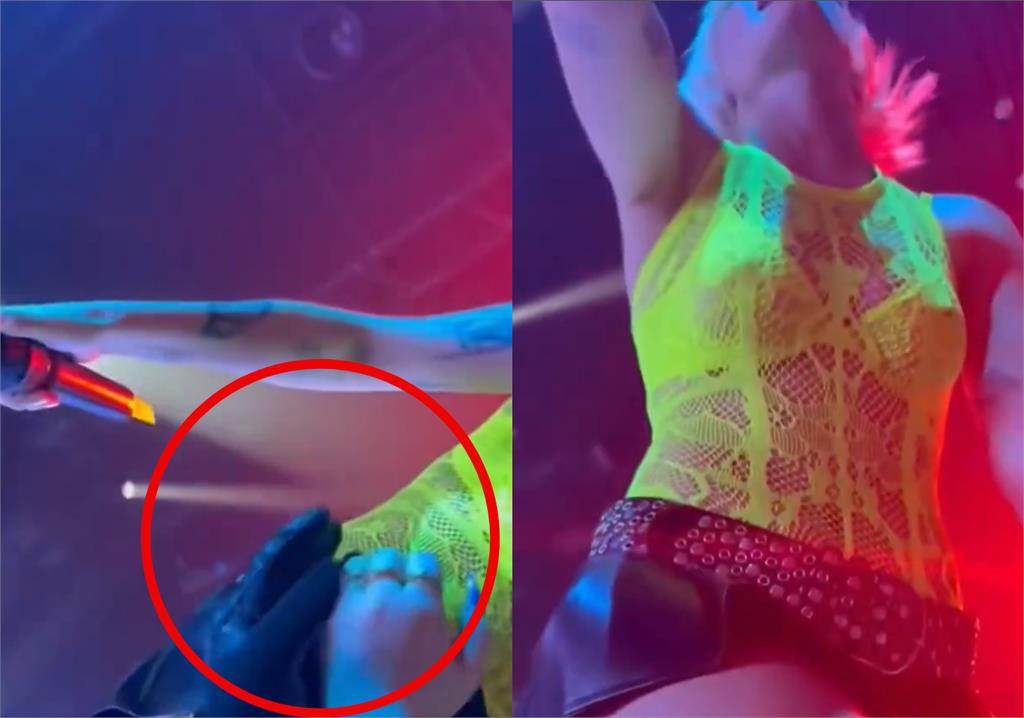 美女歌手辣穿絲襪短裙「遭鹹豬手侵犯」！粉絲襲臀8秒「超噁畫面」遭炎上