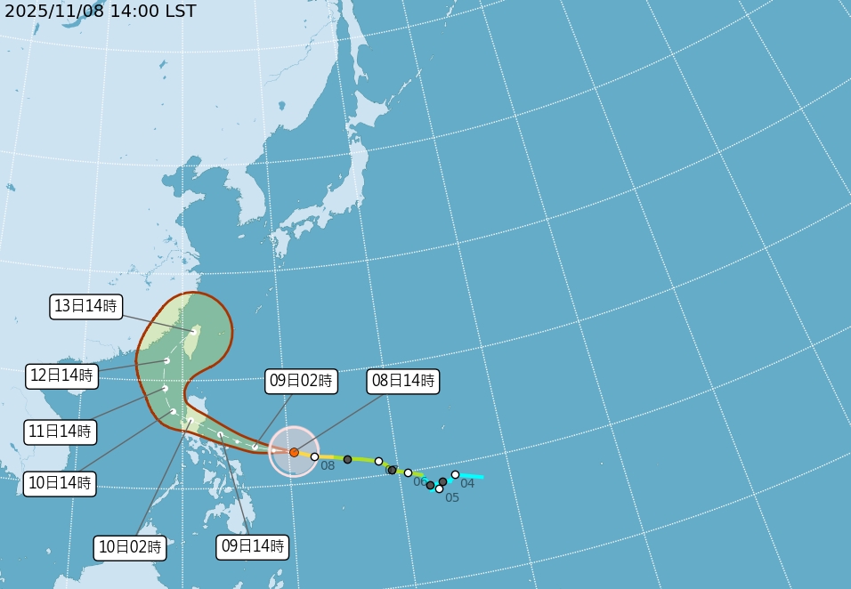 鳳凰鬼轉撲台⋯「颱風假」更近了? 14縣市「暴風圈侵襲機率」破5成
