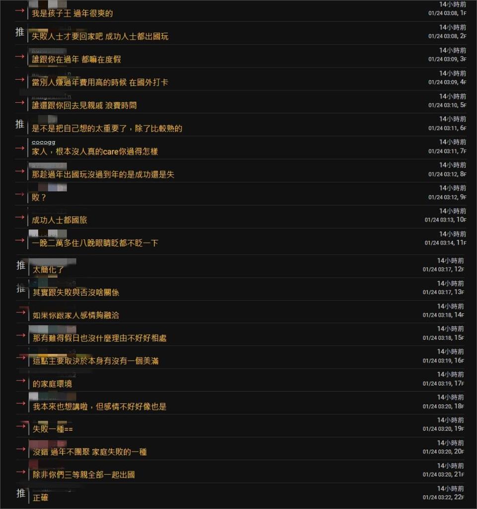 「過年是失敗人士的羞恥日」?鄉民揭「1關鍵」酸爆:跟五子哭墓一樣可笑