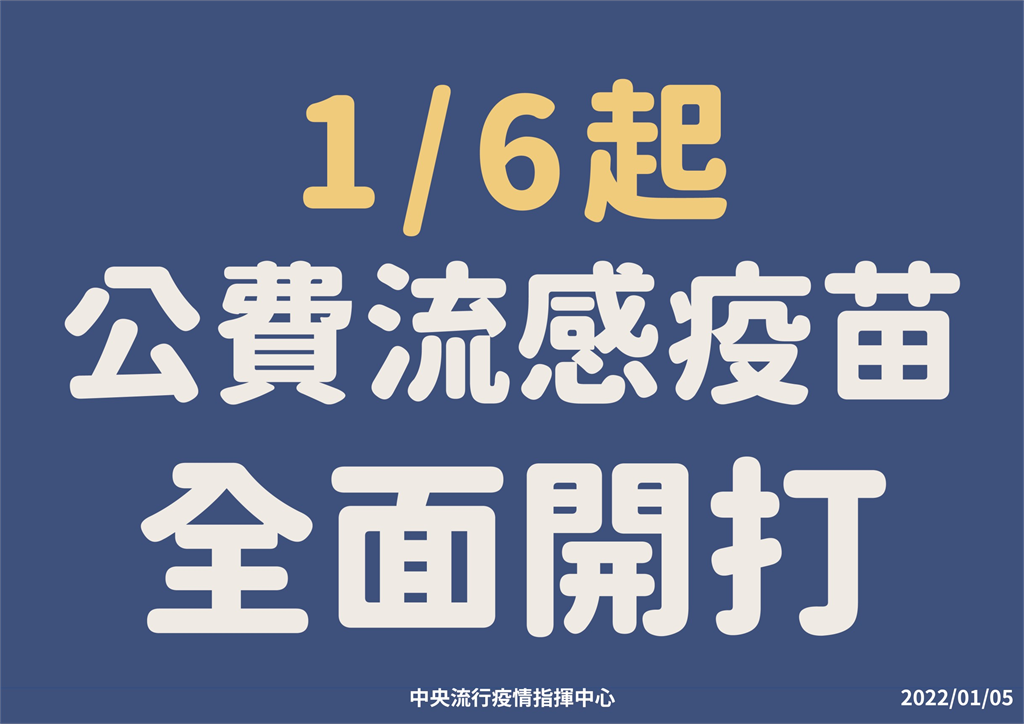 快新聞／擴大公費流感疫苗對象！　疾管署：明起開放全民接種