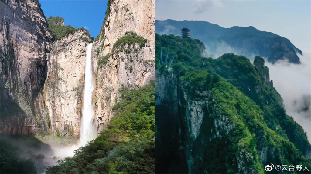 景區認了!亞洲最高中國雲台天瀑「靠水管放水」:做了一個小小的提升