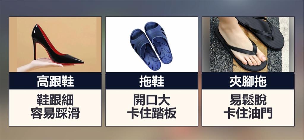 穿拖鞋開車!高雄駕駛「拖鞋卡油門」 暴衝連撞4機車 3男1女受傷送醫