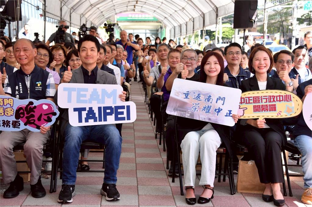 快新聞/中正區公所重返南門市場大樓 蔣萬安感謝吳沛憶、郭昭巖爭經費