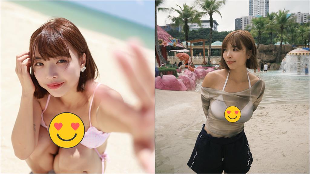 一隻阿圓「跪坐雪地」解放比基尼！深U弧形「大雪球險掉出」網嗨翻：滿出來了