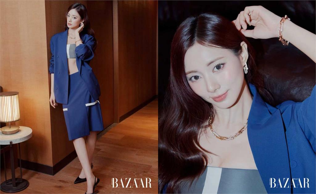 子瑜登時尚雜誌封面!深V鏤空、中空西裝大秀神級比例網讚:被迷倒了