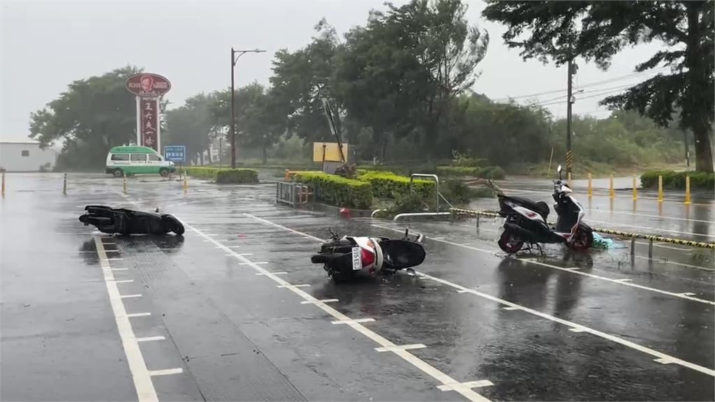 狂風暴雨！大片屋頂空中飛　金門總兵署百年老樹被吹斷