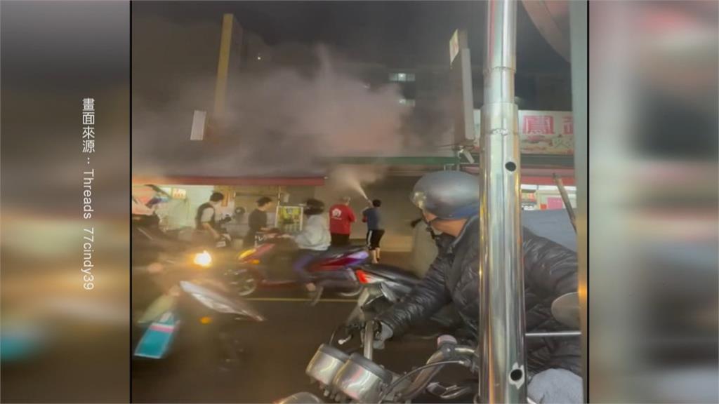 新莊火警「滅火器超人」　協助撲滅　吸入過多乾粉送醫