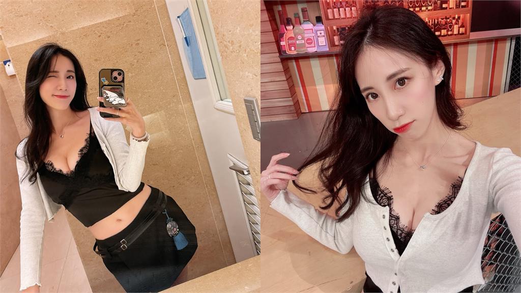 瑤瑤錄影曬火辣深V照!小可愛包不住「渾圓半球炸出」...上帝視角全網淪陷