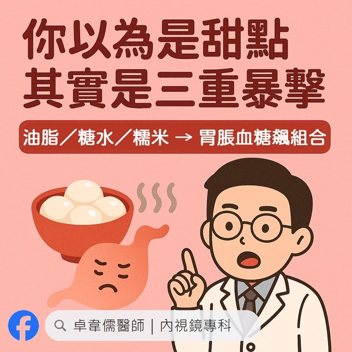 冬至湯圓別亂吃!醫揭6顆熱量等於2碗飯腸胃恐撐爆