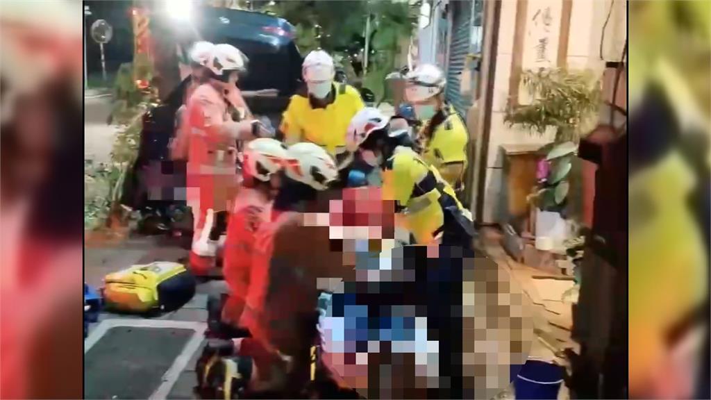 新竹北區重大事故！載妻自撞人行道　57歲男駕駛救出送醫仍不治身亡