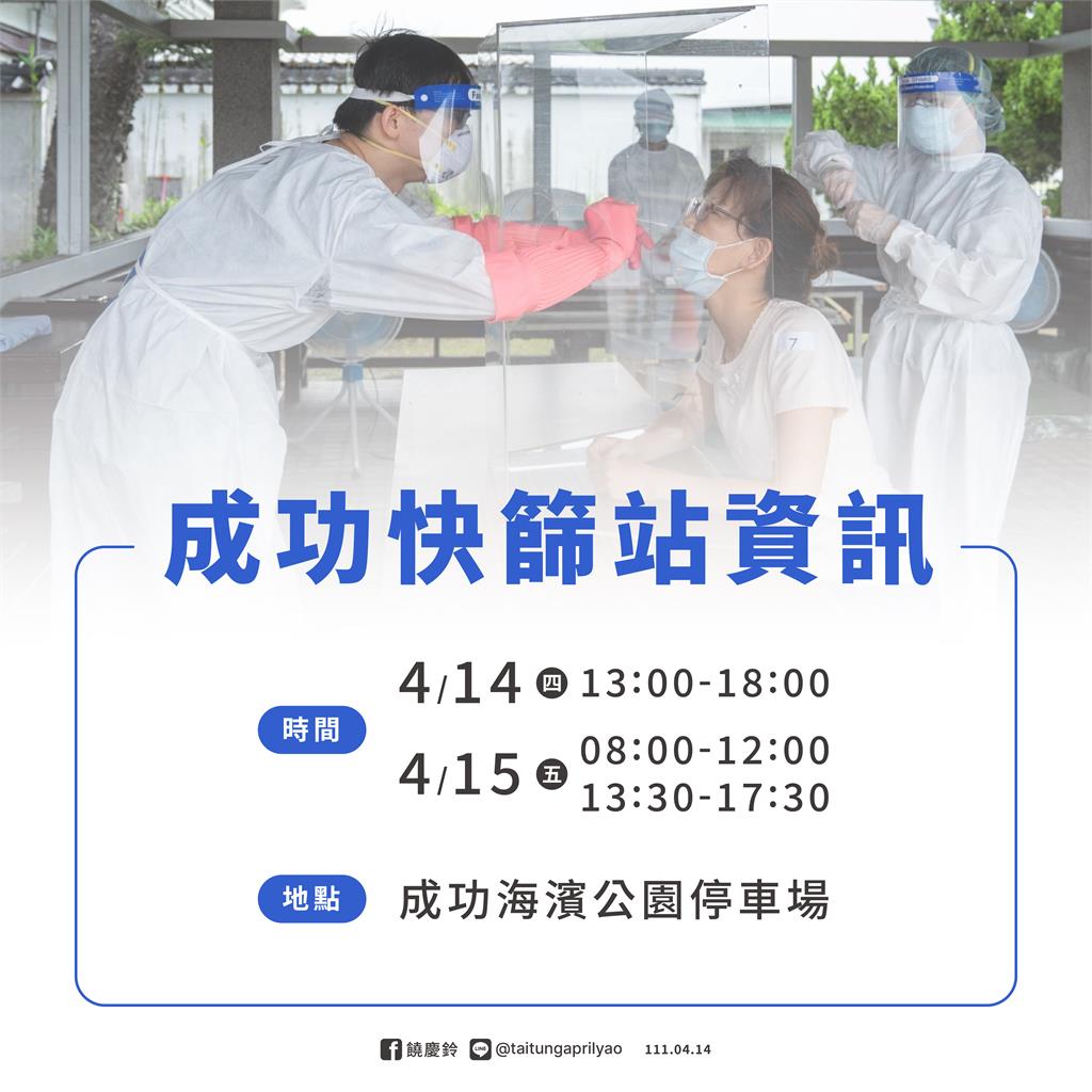 快新聞／台東+23「廟宇進香團佔20例」　縣議會、成功快篩站197人檢測結果出爐