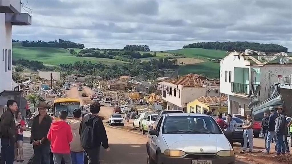 9成建築夷為平地!超強龍捲風襲巴西南部 至少6人喪生、400多人受傷