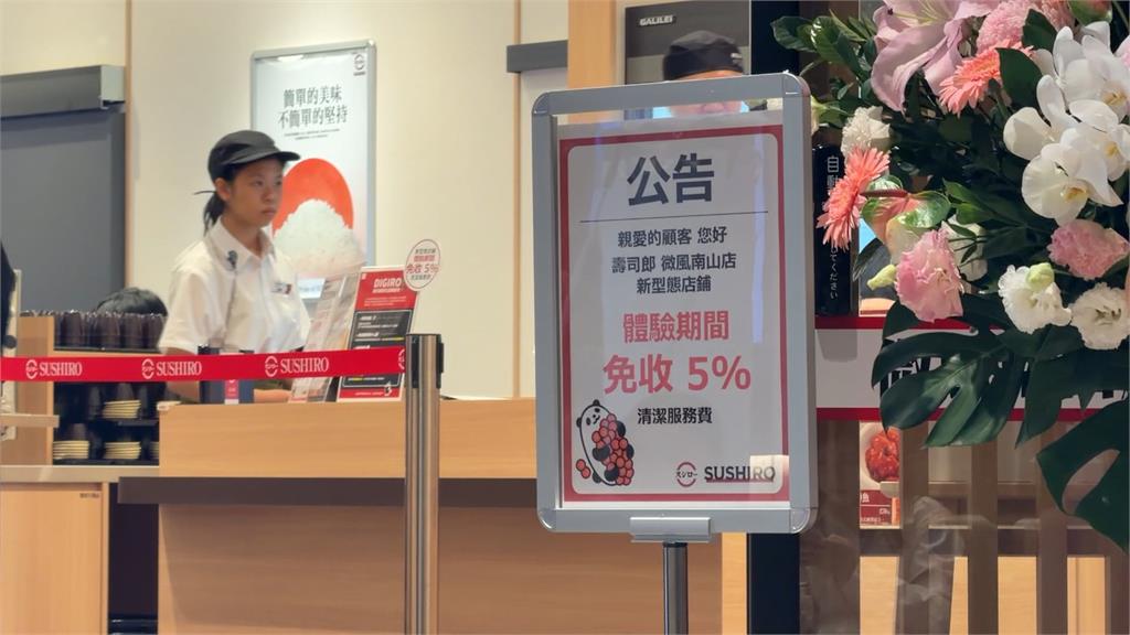 壽司郎首家DIGIRO店今開幕 酌收5%清潔服務費突喊卡