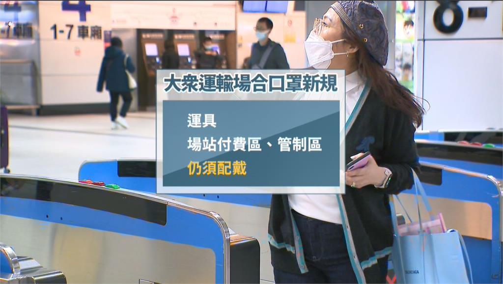 搭乘大眾運輸要注意！　車內、進付費區未戴罩會開罰