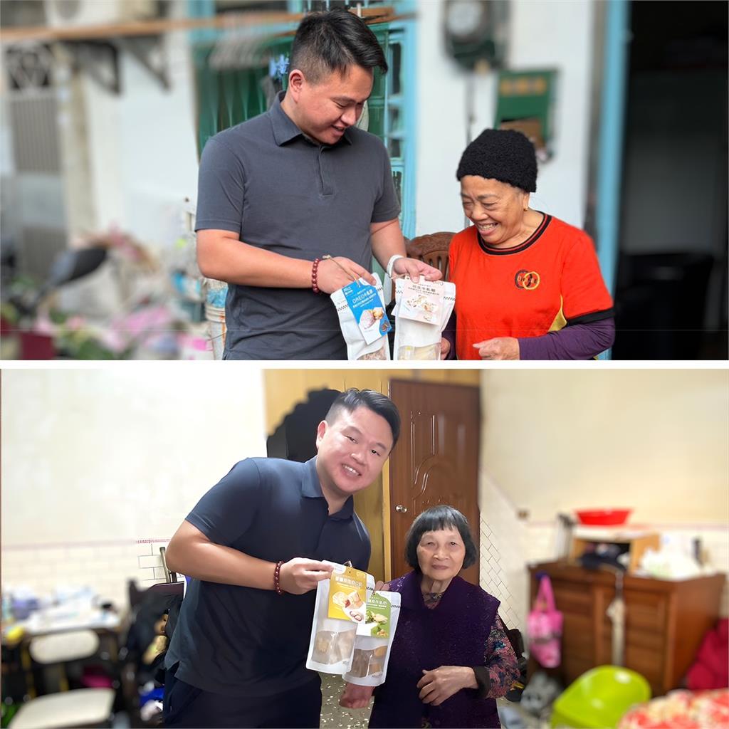 愛心不落人後！阿仁牛軋餅關懷弱勢長者