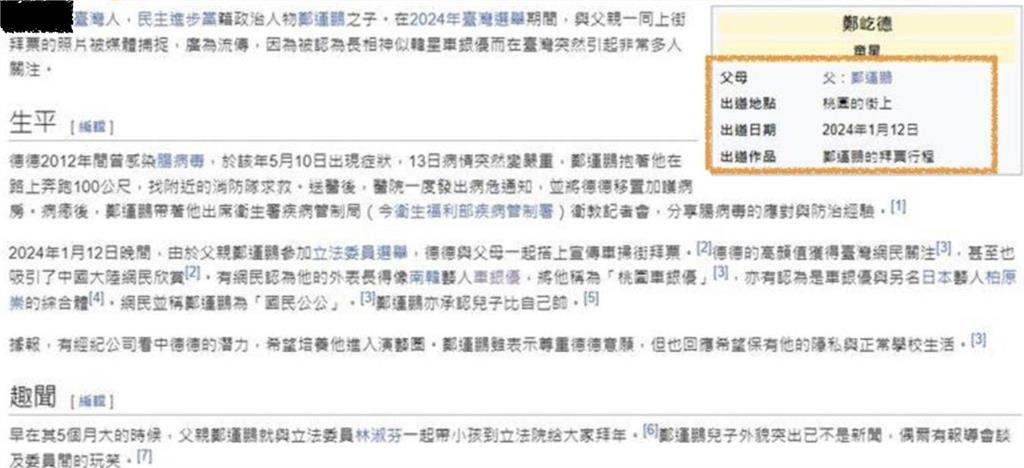 鄭運鵬帥兒「德德」隱藏身份曝!維基揭「超狂代表作」網嗨:宇宙唯一