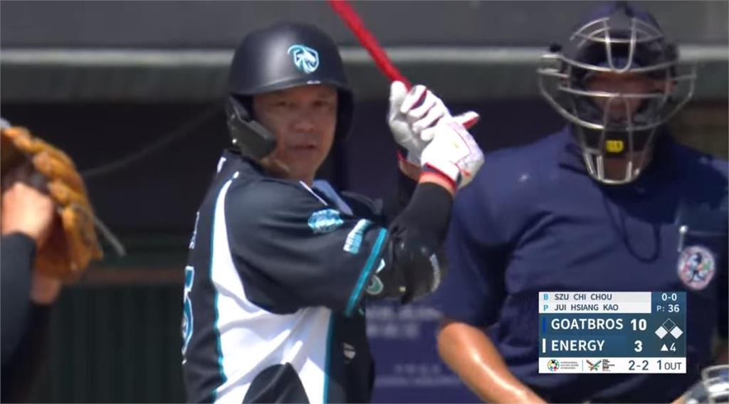 世壯運(影)/前職棒球星大對決! 山羊兄弟10:5勝Energy奪分組第一