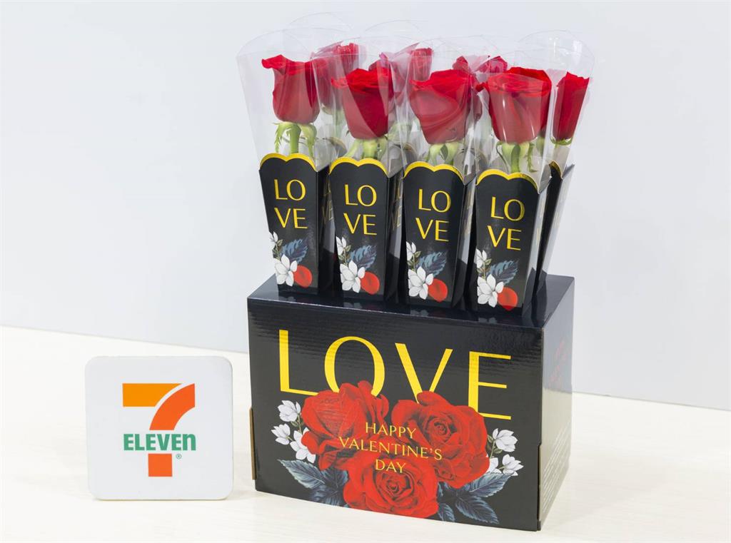 統一企業集團獻上「進口空運玫瑰花」，迎接浪漫西洋情人節