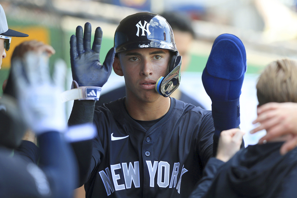 MLB(影)／洋基農場大物新秀來了！20歲隆巴德二游防區都能守成洋基內野新希望