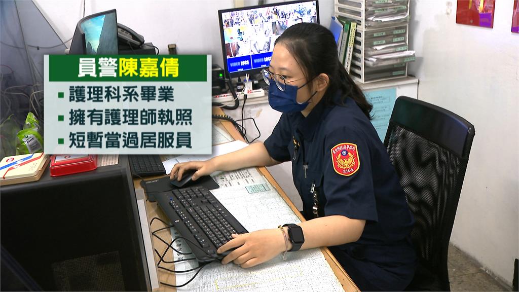 乘客台北公車站前突倒地濺血 護理背景女警急救穩定傷勢