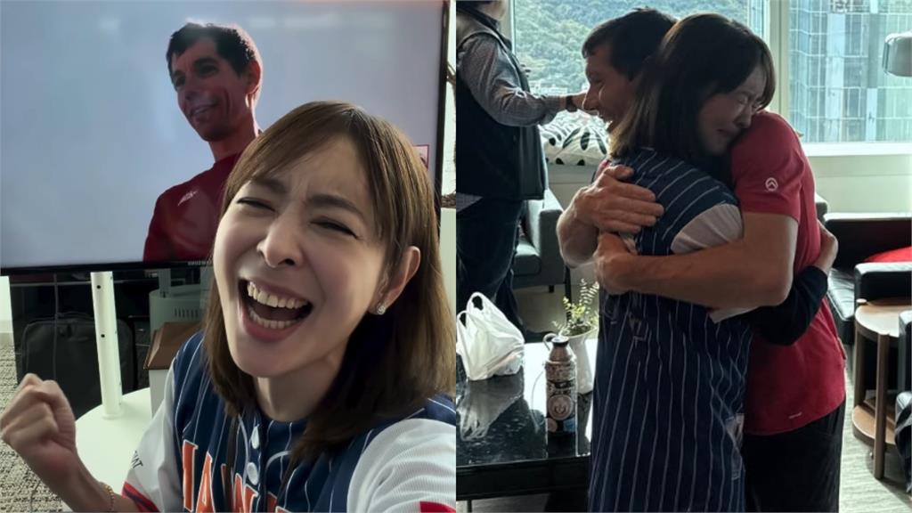 賈永婕「飆淚緊擁」霍諾德！曬照認了緊張「全身無力」：又不是我爬…