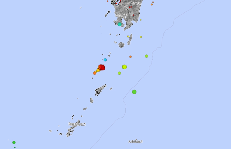 吐噶喇列島24天地震破2000起!日本氣象廳示警:恐出現6級強震