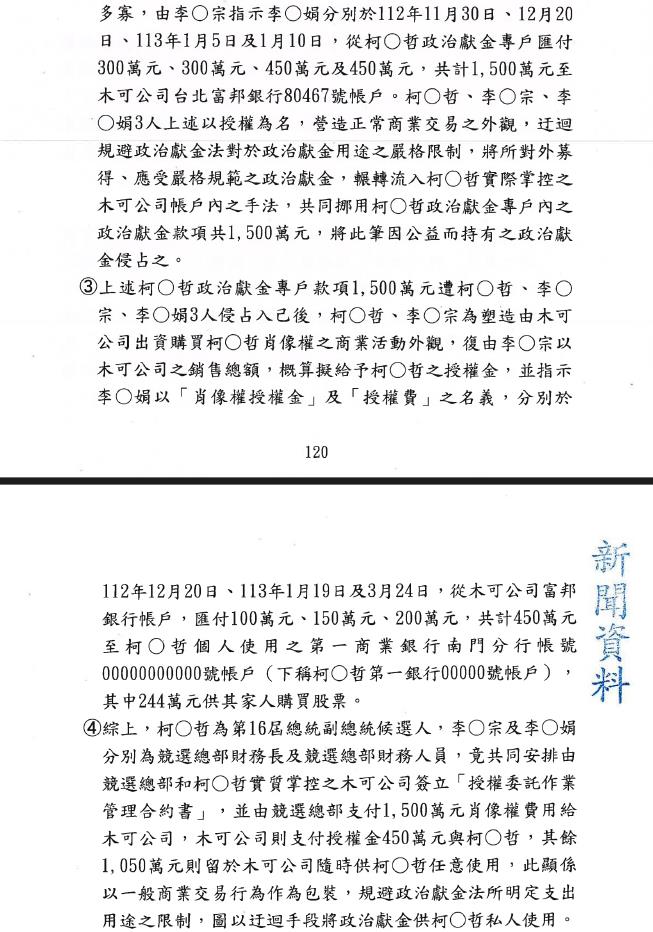 木可「450萬流向」傻眼真相曝 民眾黨昔稱捐公益竟有「這麼多」在柯口袋