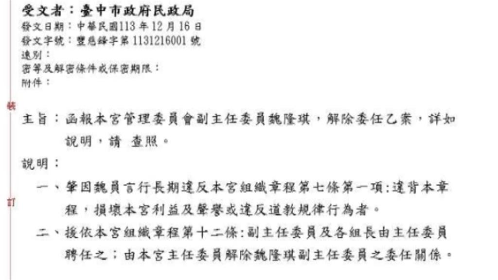 議員邱愛珊控慈濟宮財務不透明 廟方提告加重誹謗罪