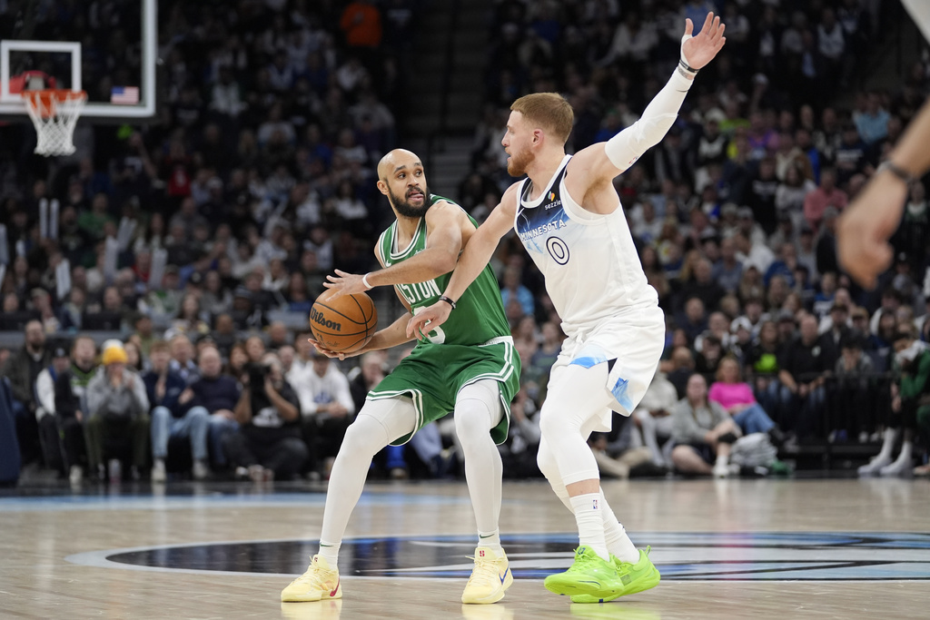 NBA(影)/人手短缺塞爾提克客場挑戰灰狼 Tatum挺身而出率球隊獲勝