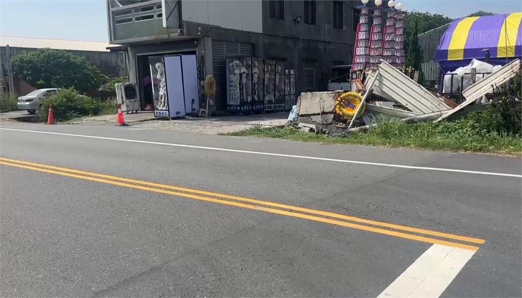 上香途中遇死劫！ 大貨車失控衝喪宅 雲林婦人慘喪命