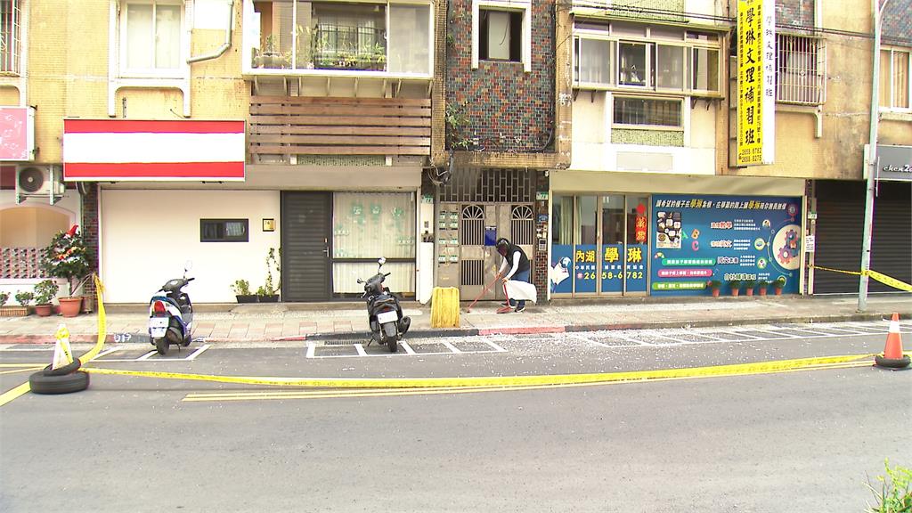 天冷下磁磚雨！老舊公寓外牆爆裂　大片磁磚從６樓砸下