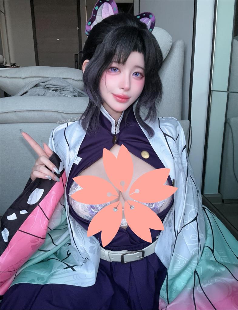 台灣正妹cos《鬼滅》胡蝶忍「誠意太大」遭炎上!她再甩照「掉出巨無bra」回擊了