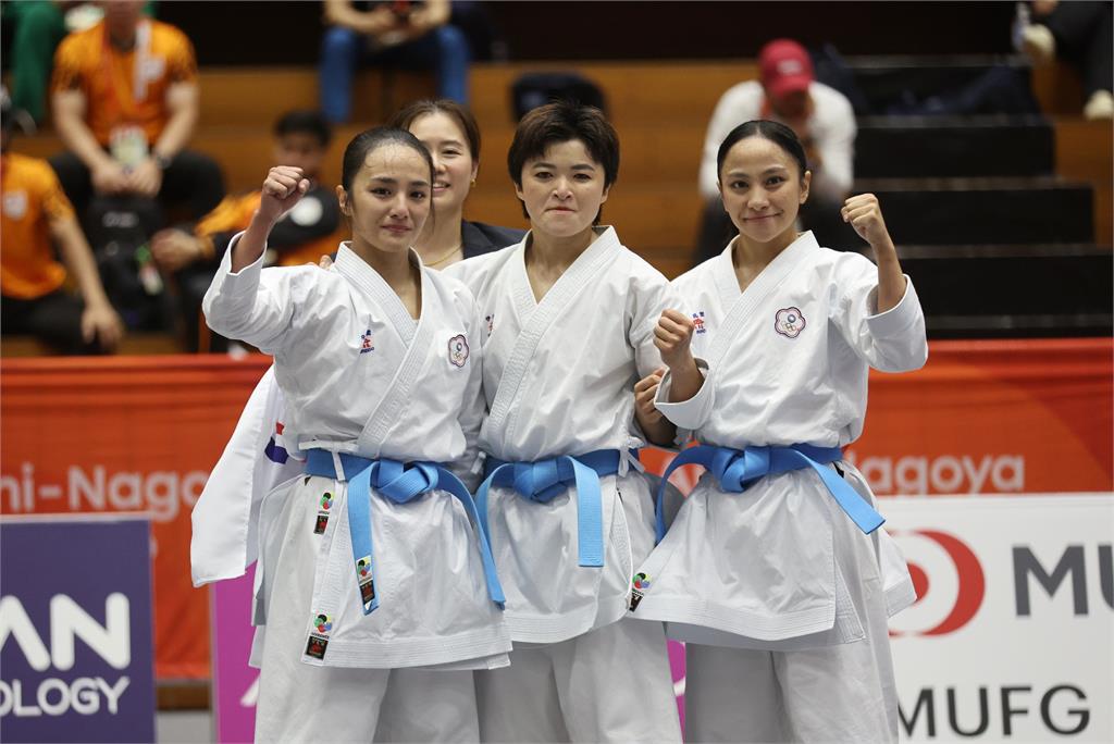 亞運／台灣空手道女子團體形銅牌戰5比0完封尼泊爾！奪本屆第3面銅牌