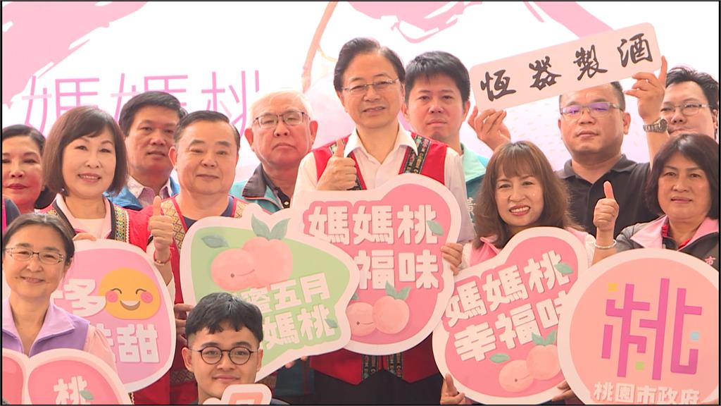 「媽媽桃」口感香甜成母親節應景好禮 桃市農業局.區公所.中壢「慈惠堂」合作行銷宣傳