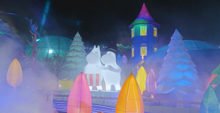 台中超療癒「姆明一族」主燈秀變暗淡 全場觀眾傻眼