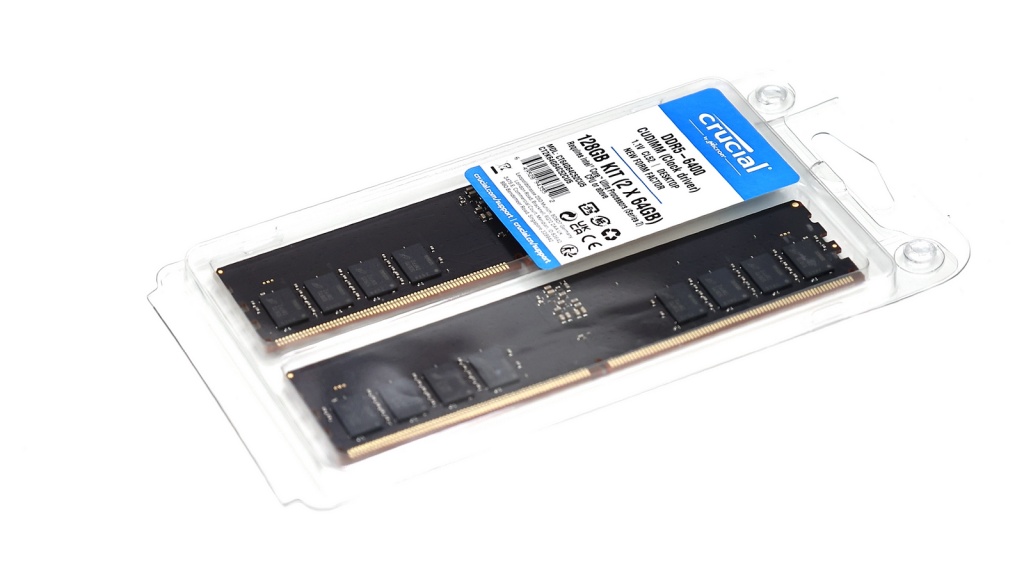 Crucial 大容量 JEDEC 新品 128GB Kit (64GBx2) DDR5–6400 CUDIMM