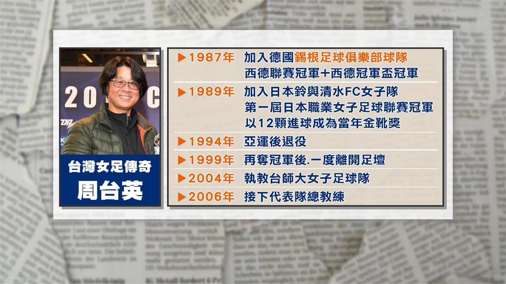 女足界「王建民」！ 周台英遭諷「吸血鬼」PO道歉信後神隱