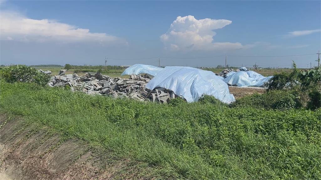 嘉義義竹光電板損壞堆置台糖農地　遭罰百萬限期改善
