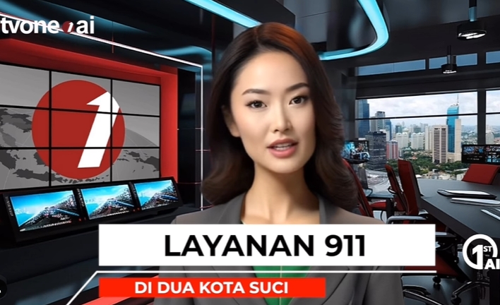 印尼也有AI新聞主播！表情、動作如同真人　真實樣貌曝光