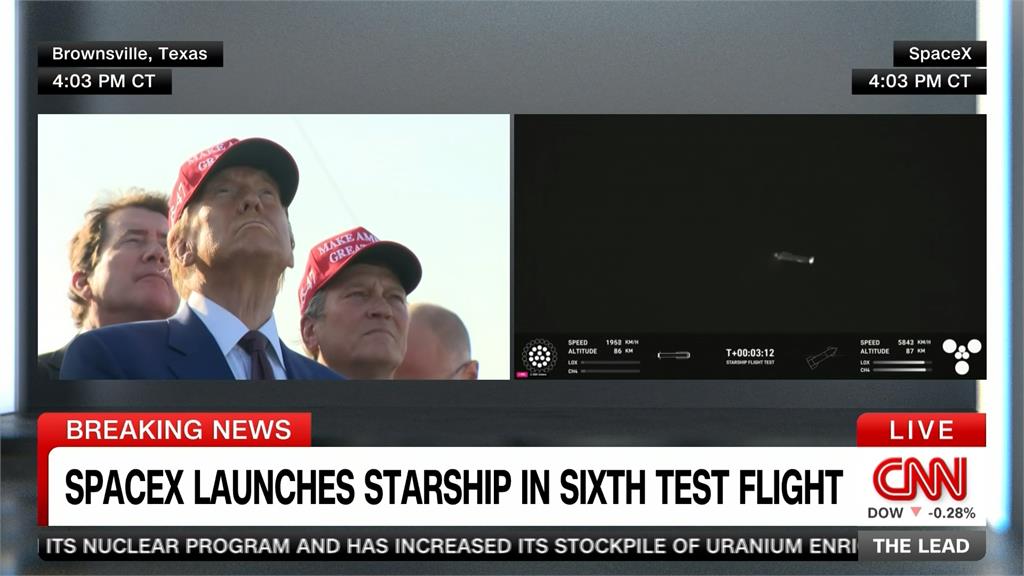 川普到場看SpaceX星艦第6次試射！　可惜未上演「筷子夾火箭」